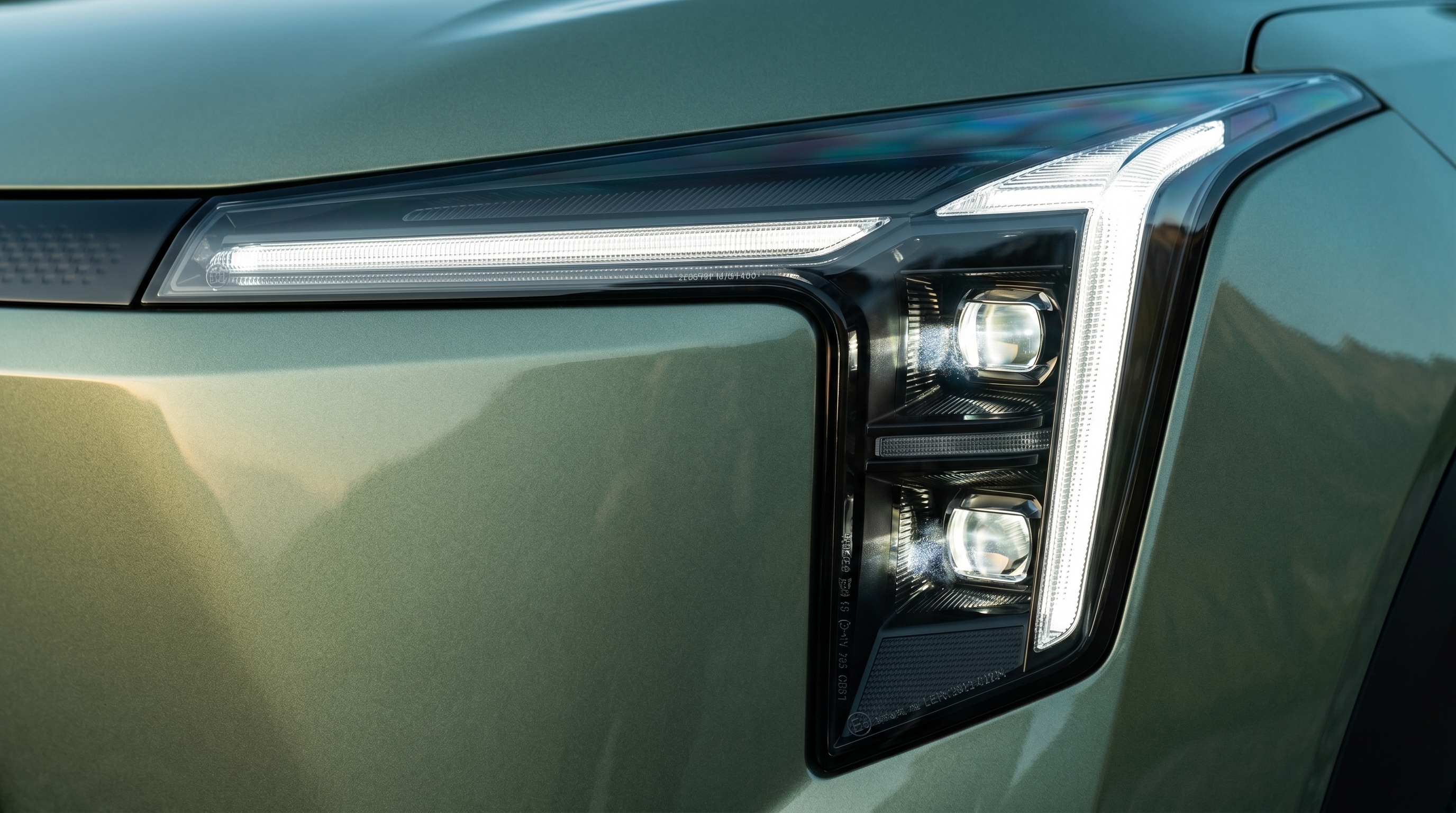 Dongfeng precision LED headlight detail