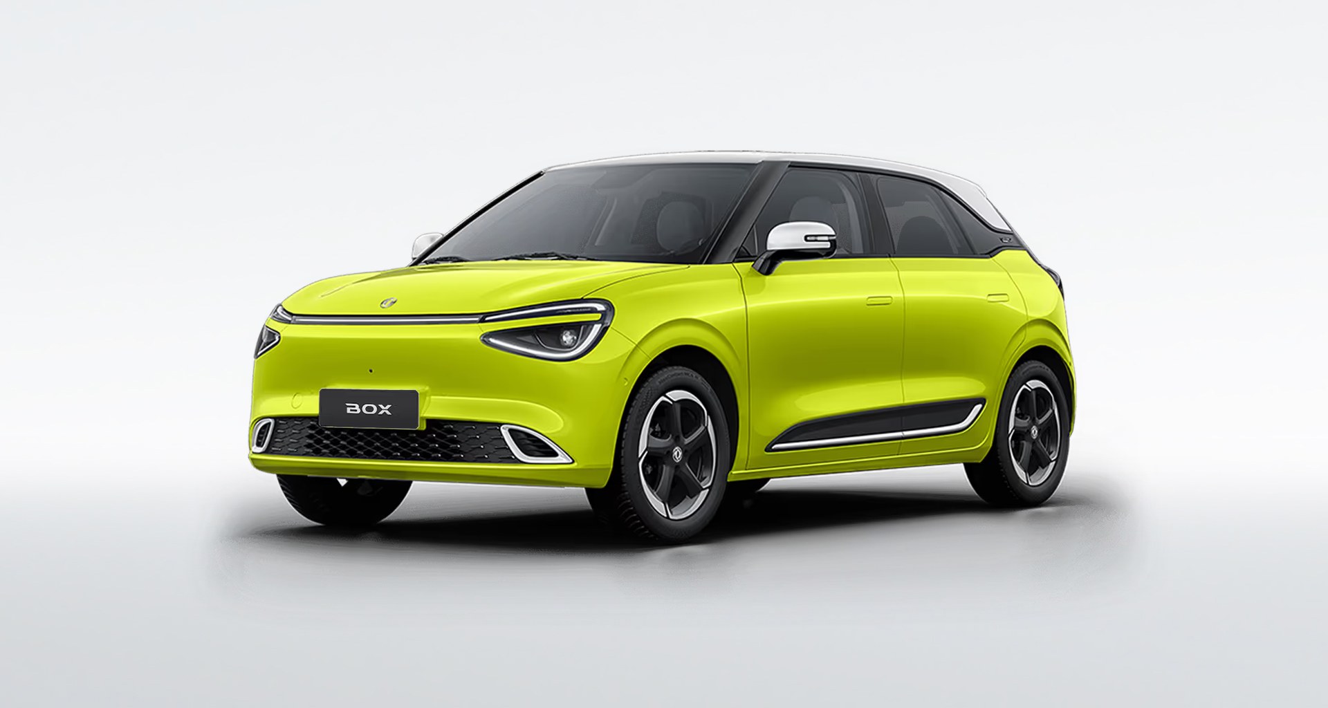 Dongfeng Box in Fruit Green & Stone White