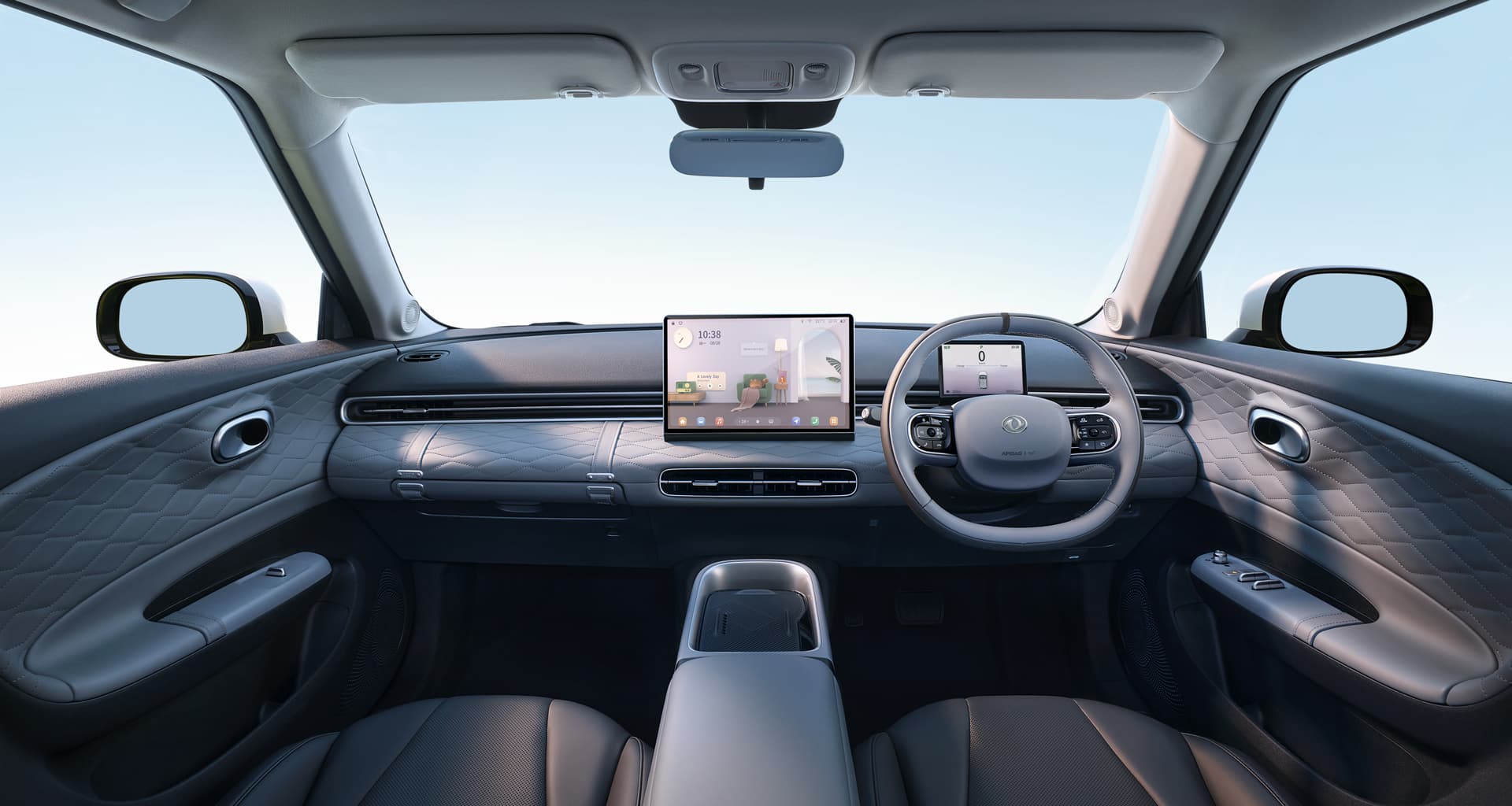 Dongfeng Box Grey & Black interior